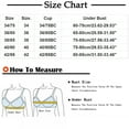 thumbnail image 2 of Tbopshirt Bras for Women Plus Size,Wirefree Push up Bras,Woman's Nursing Bra Front Release Glossy Comfortable Breathable Bra Underwear No Rims,Women's T-Shirt Bras, 2 of 3