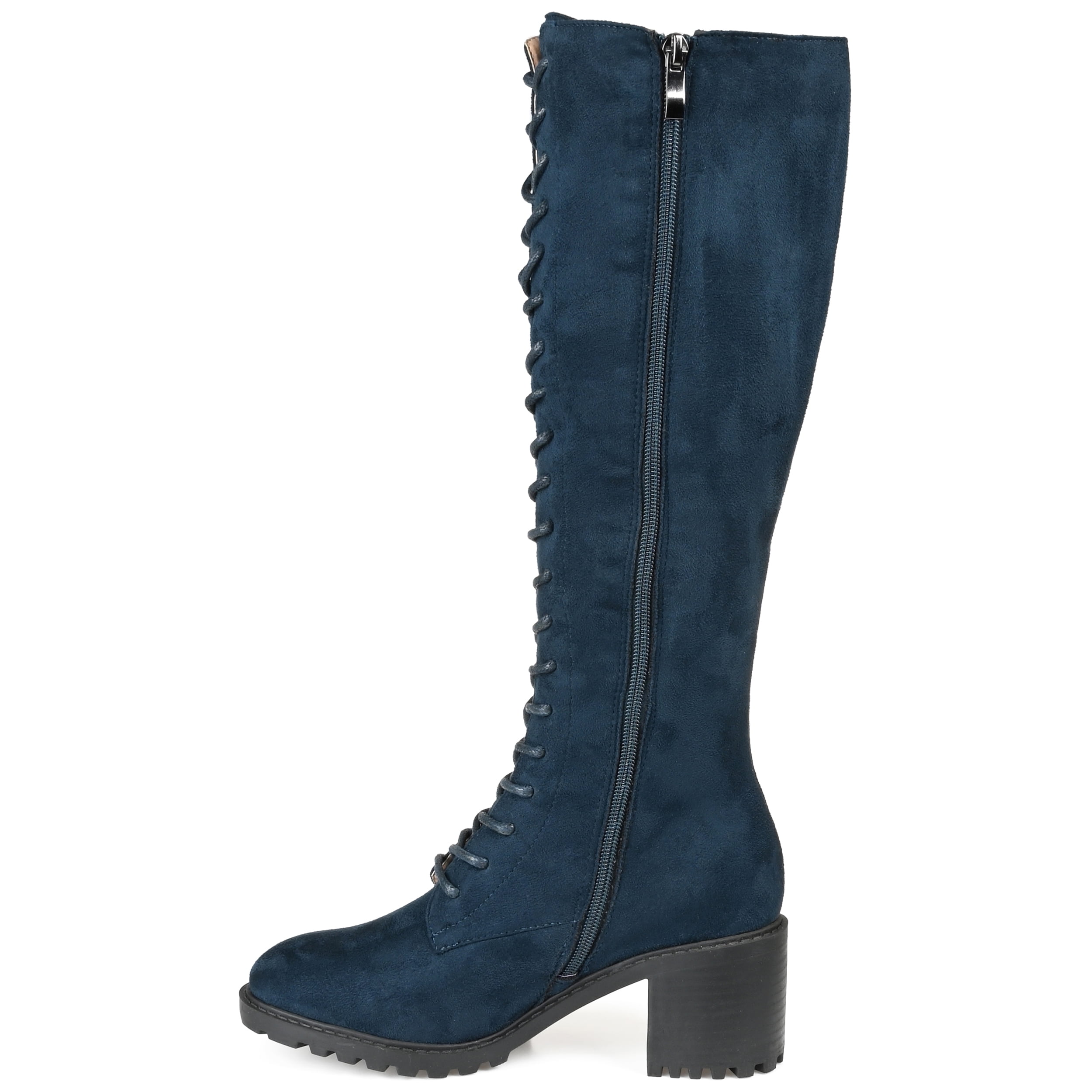 Journee Womens Jenicca Stacked Heel Knee High Boots