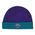 thumbnail image 4 of Infant Mitchell & Ness Purple/Teal Utah Jazz Hardwood Classics Bodysuits & Cuffed Knit Hat Set, 4 of 5