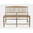 thumbnail image 5 of Jofran Carlyle Crossing Modern Rustic Solid Wood Slatback Counter Height Bench, 5 of 5
