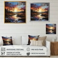 thumbnail image 4 of Designart "Vivid Liquid Art In Serene Sunset Prairies" Prairies Floater Framed Canvas Art Print, 4 of 5