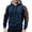 Dark Blue007, variant on QHRMKOG Sweatshirts for Men Relaxed Fit Comfort Fleece-Lined Hooded Sweatshirts with Pockets Warm Hoodie Fall Winter Fashion Clothes Blue XL