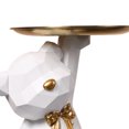thumbnail image 2 of Figura Geométrica Del Sostenedor La Llave Resina Escultura Almacenamiento Oso para El () Blanco, 2 of 4