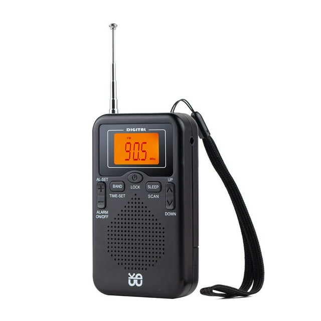 Yimiti Radio Am Fm Portable avec Écran Lcd et Alarme - Meilleure Réception Format de Poche, Us