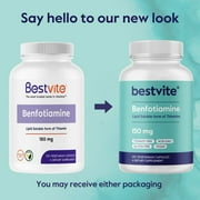 Benfotiamine 150mg (240 Vegetarian Capsules) (2-Pack) - No Stearates - No Silicon Dioxide