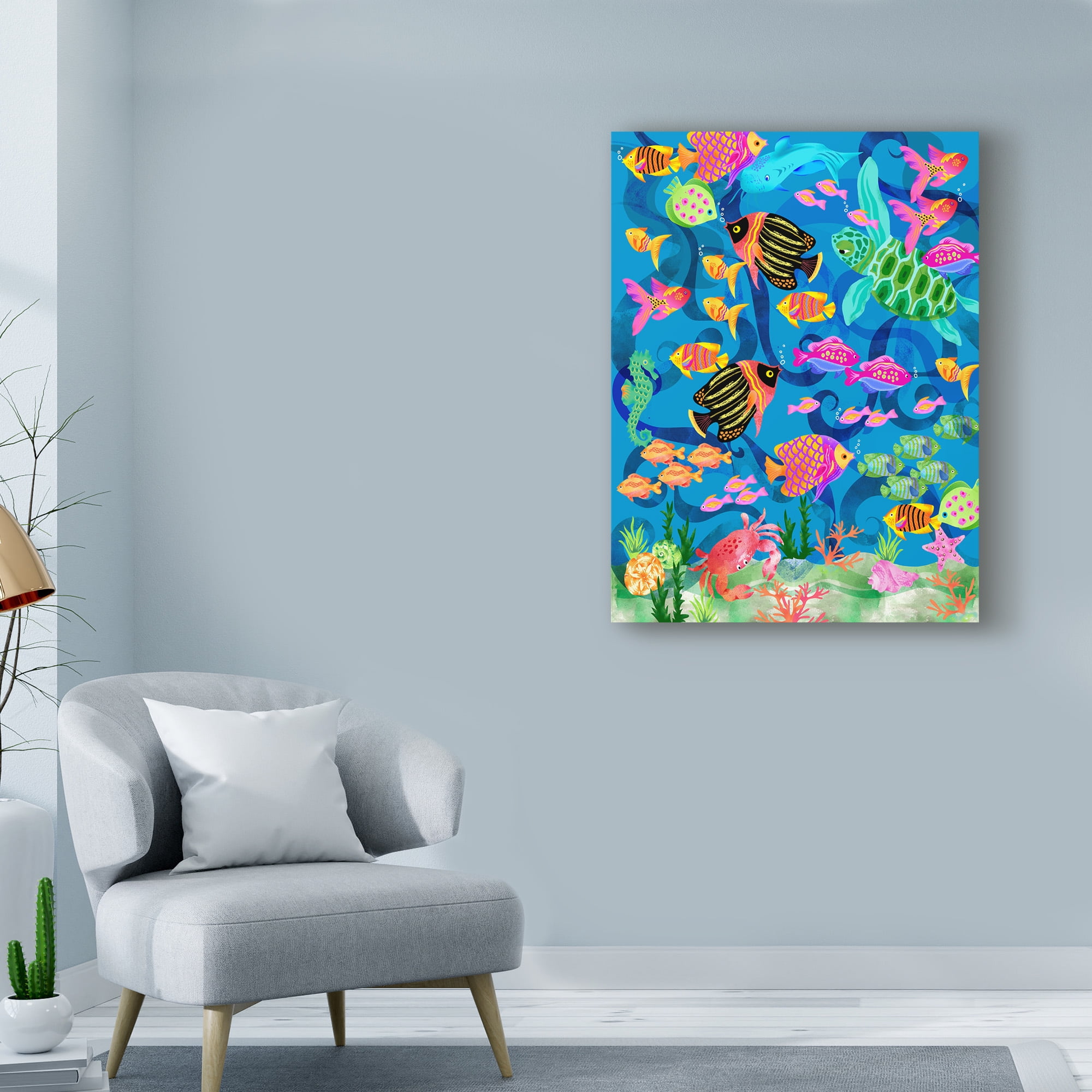 Trademark Fine Art 'Underwater Scenic' Canvas Art by Lisa Powell Braun