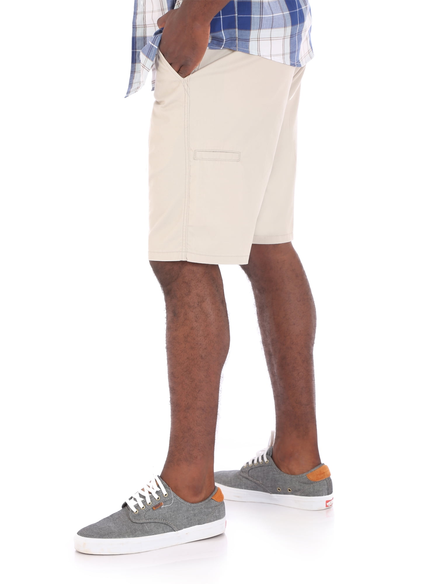 wrangler flat front shorts 4 way flex