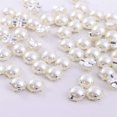 thumbnail image 1 of Sewing Pearl Beads Rhinestones Sew On Pearl Rhinestones with Silver Claw Flatback Half Round Pearl for Craft Garment (Silver Claw, 10mm), 1 of 5