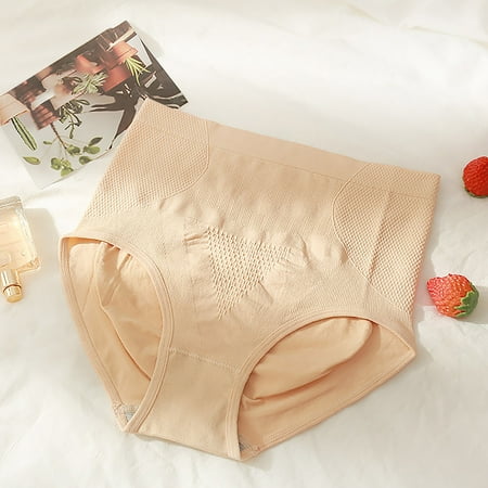 Pavied Seamless Underwear Postpartum Underwear Shapewear Panties Tummy Control Butt Lifter Body Shaper Panty Ladies Slim Waist Trainer Pants High Waisted Underwear Womens Underwear Beige One Size
