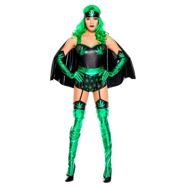 Costume de Super Femme à Feuilles pour Femmes