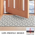 thumbnail image 3 of Boho Gray and Beige Floral Ethnic Pattern Door Rugs,Washable Non Slip Door Mats Indoor,Decorative Door Mats,Entry Mat Indoor for Entrance,Bedroom,Kitchen,Bathroom,17"x30", 3 of 6