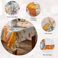 thumbnail image 5 of Thanksgiving Table Cloth Waterproof Tablecloths, Orange White Pumpkin Maple Leaf Branches Tablecloth Dining Table Cover for Kitchen Party Tabletop Outdoor, Rectangle Tablecloth 60x120 Inch, 5 of 9