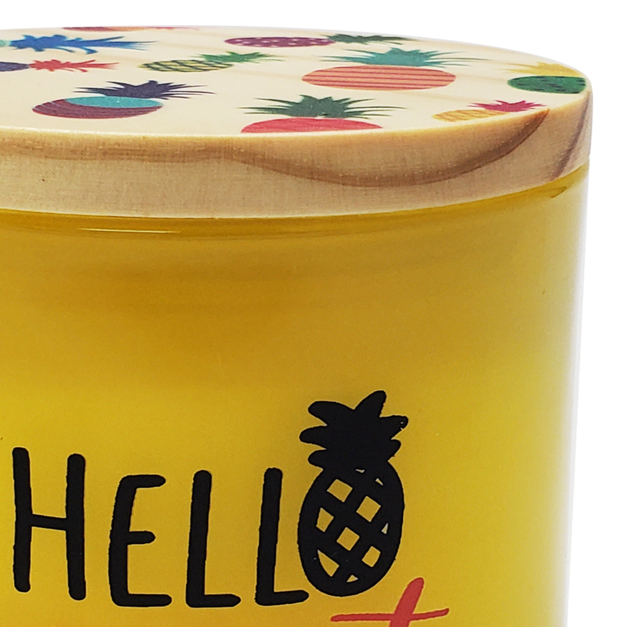 5.5oz Pineapple Flower Scented Jar Candle