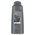 Dove Men+Care Shampoo with Charcoal + Clay Plant Based Cleansers 20.4