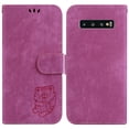thumbnail image 2 of Compatible avec Samsung Galaxy S10 Plus Étui Portefeuille Folio Mignon Embossé Tiger Flip Porte-Cartes, 2 of 5