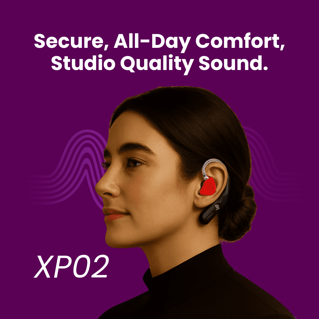 Jrumz XP02 True Wireless Bluetooth Earbuds with Mic, Charging Case, Red