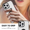 thumbnail image 3 of Casetego for iPhone 15 Pro Max Case Shockproof Slim Fit Rugged Drop-Resistant Full Body Protective Cover with Ring Holder Stand Support Car Mount Case,Clear/Black, 3 of 7