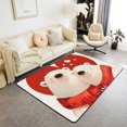 thumbnail image 1 of Kawaii Polar Bear Area Rug for Kids Teens Adult,Cartoon Bear Couple Non-Slip Backing Washable Rugs for Bedside,Valentine's Day Lover Bedding No Shedding Area Rugs(3'x5'), 1 of 5