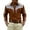 Brown, variant on Mens Shirts Casual Western Cowboys Long Sleeve Top Carnival Festive Button Down Lapel Comfortable Shirt for Men Red XL
