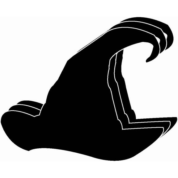 SHAPES ETC.Small Single Color Cut-Out - Witch Hat