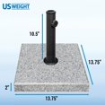 thumbnail image 2 of US Weight 35 lb Granite Patio Umbrella Base, 2 of 6