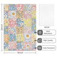 thumbnail image 2 of 2 Pcs Pioneer Flower Floral Print Pattern Kitchen Towels, Funny Microfiber Dish Towel Set, 18" X 26" Tea Towels, 2 of 6
