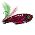 thumbnail image 2 of 2pc Lifelike Rooster Tail Spoon Wobble Fishing Lure With Jig Hook - Perfect For Bass, Trout, Freshwater And Saltwater Fishing, 2 of 9