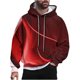 thumbnail image 2 of Sudadera con capucha para hombre, estilo casual, con cuello redondo, estampado, manga larga, blusa de poliéster, 2 of 6