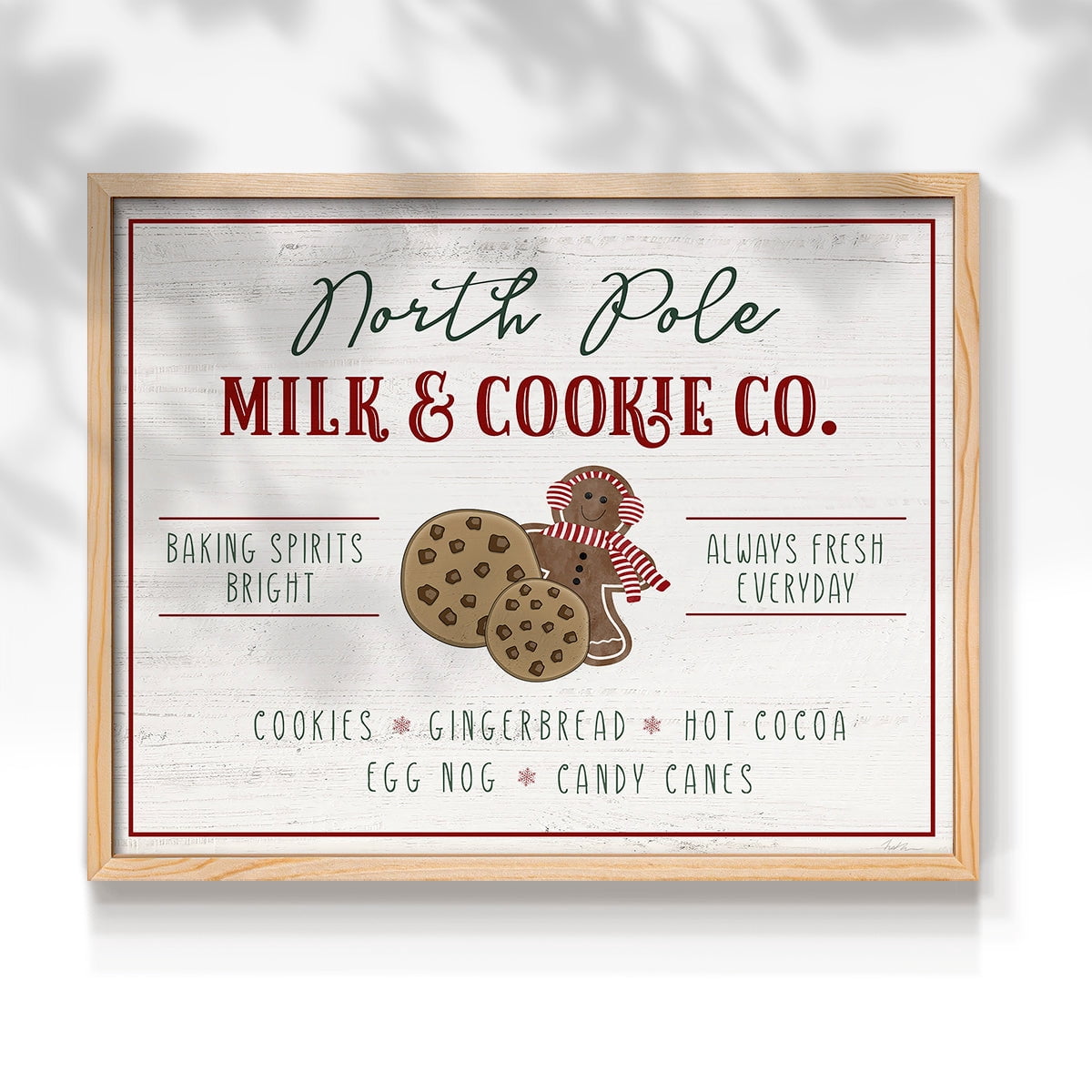Milk and Cookie Co by Natalie Carpentieri - Restickable Framed Giclée Print
