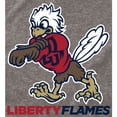 thumbnail image 2 of Men's Ash Liberty Flames Auxiliary Logo Tri-Blend T-Shirt, 2 of 2