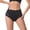 Black, variant on Mid Rise Side Striped Sheer Mesh Briefs, High Stretch Breathable Nylon Summer Women Underwear, Invisible Layering Plus Size Panties, 1 Piece, S-M-L-XL-XXL Plus Size Friendly