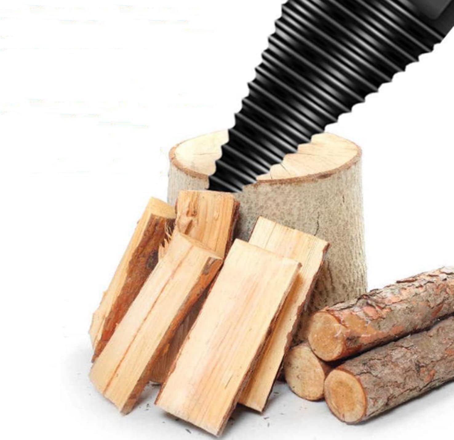 32 mm Heavy Wood Drill Bit Firewood Splitter U Anti-Skid Thread U Screw Splitting Cone Screw Cone Driver Fire Wood Log Splitter + Hex Shank Handle