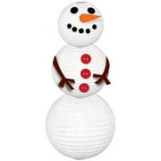 Snowman Lantern, 12" Tall