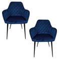 thumbnail image 1 of SET DE 2 SILLAS VELVET MODERNAS PARA COMEDOR MARCA GRAVITA, 1 of 7