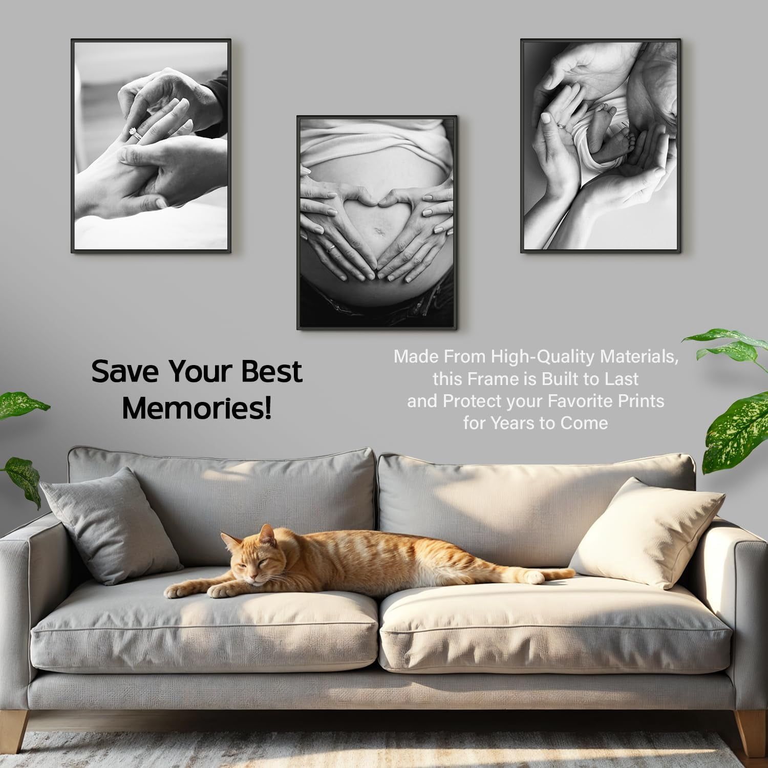 Plexon Stylish Poster Frame, 18'' x 24'', Black