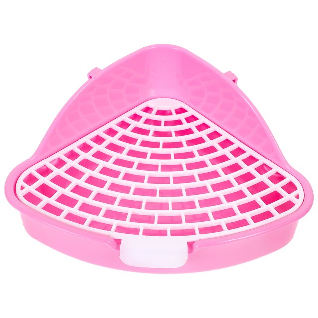 Milisten Pet Training Corner Pink Rabbit Toilet Box Practical Litter Tray for Small Animal Supplies