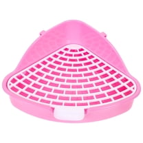 NICEXMAS Small Animal Supply Pink Bunny Toilet Box for Rabbits Chinchillas and Hedgehogs