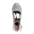 thumbnail image 6 of Badgley Mischka Girls Block Heel Dress Shoes, Silver, Size: 3, 6 of 8
