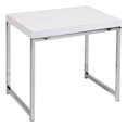 thumbnail image 1 of Pemberly Row End Table with Chrome Legs and White laminated wood top, 1 of 8