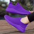 thumbnail image 7 of Women's Versatile Lightweight Breathable Lace Up Casual Sneakers Purple 39, 7 of 7