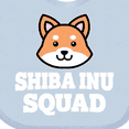 thumbnail image 4 of Inktastic Dog Shiba Inu Squad Boys or Girls Baby Bib, 4 of 4