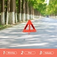 thumbnail image 4 of GOOHOCHY 3 triángulos de advertencia plegables de emergencia reflectantes para carretera., 4 of 8