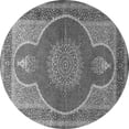 thumbnail image 1 of Ahgly Company Indoor Round Medallion Gray Traditional Area Rugs, 8' Round, 1 of 1