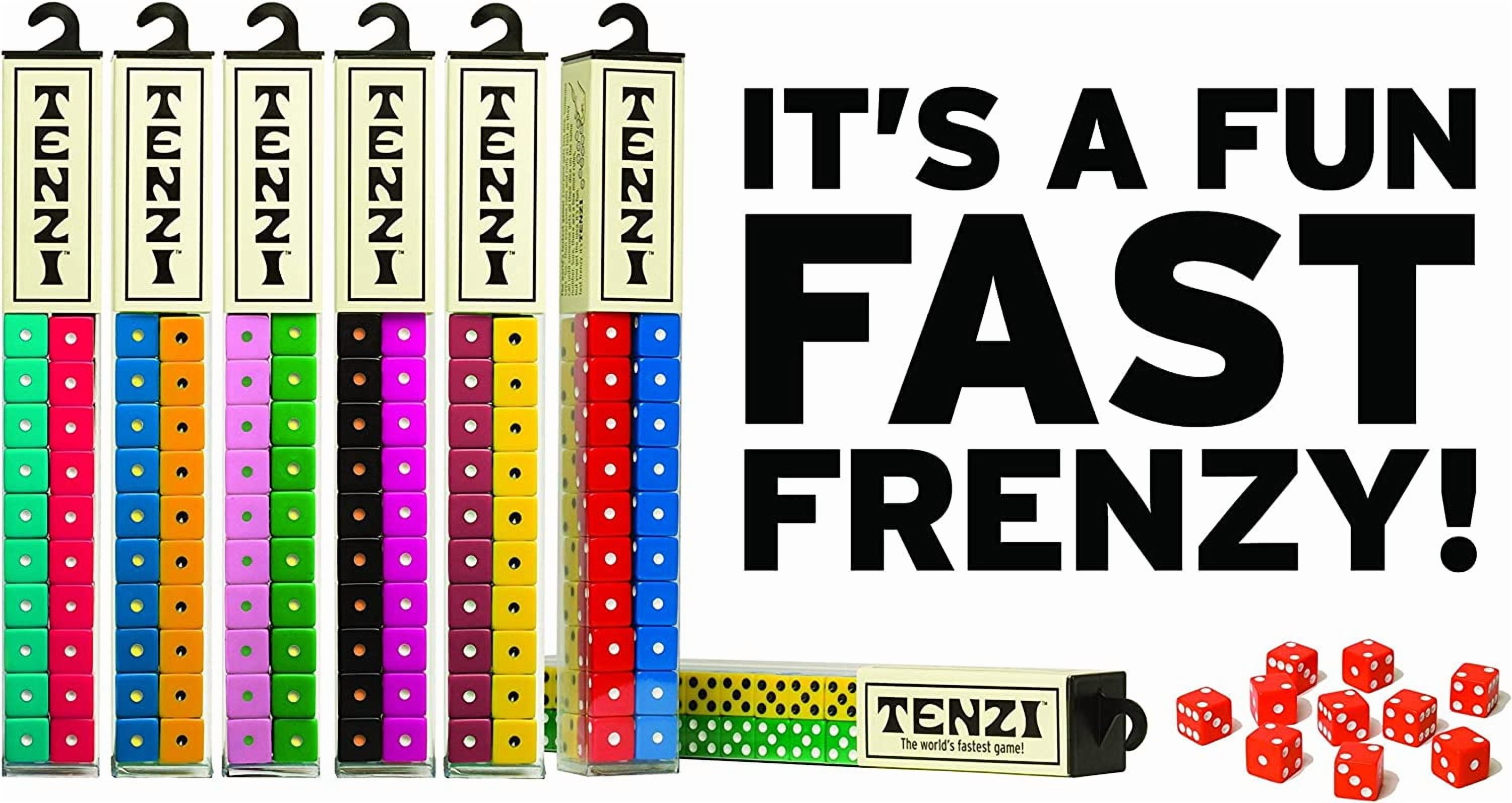 Tenzi Dice Party Game and Slapzi Picture Game - A Fun, Fast Frenzy for All Ages - (Colors May Vary)