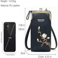 thumbnail image 4 of Women Sling Cross-Body Wallet,Women Sling Cross-Body Wallet,Indefinitet Embroidered Small Leather Phone Bag, 4 of 7