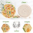 thumbnail image 4 of Cactus Camel Leaf Coasters with Holder for Coffee Table 6 Pcs Drink Coaster Sets Absorbent for Home Decor 4 inch, 4 of 7