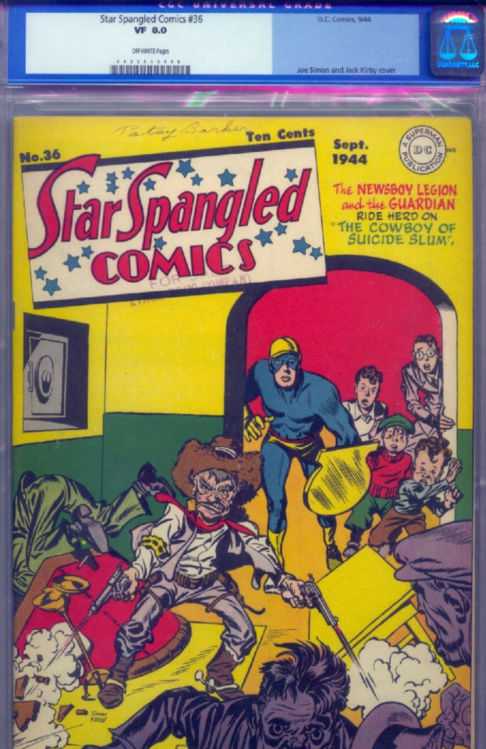 Cover of Star Spangled Comics #36