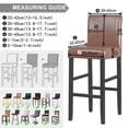 thumbnail image 3 of Funda elástica para silla de tamaño pequeño, cubierta grande para asiento de Bar, comedor, 1/2/4/6 unidades, 3 of 4