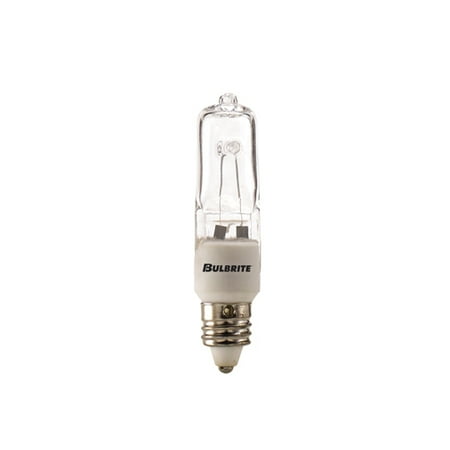 

100 Watt Dimmable Halogen JD Type T4 Mini Candelabra Base Clear Pack of 1 2 Packs