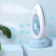 thumbnail image 4 of Usb Rechargeable Mini Portable Handheld Desktop Mist Spray Fan Air Cooler Blue, 4 of 5